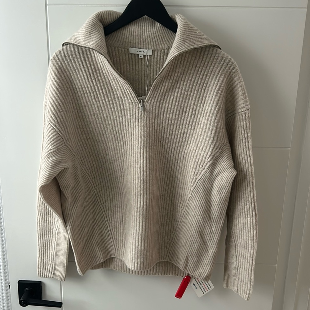 Vince 1/2 Zip Wool Sweater